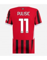 Ženske Nogometnih dresov AC Milan Christian Pulisic #11 Domači 2024-25 Kratki rokavi